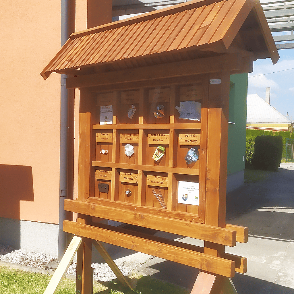 Tabuľa o rozklade odpadu