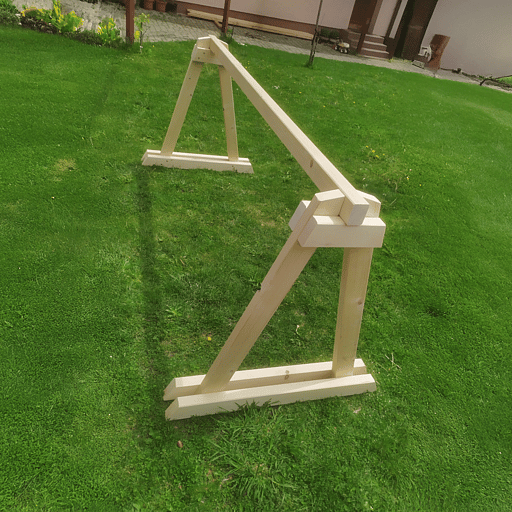 Drevený stojan na bicykle