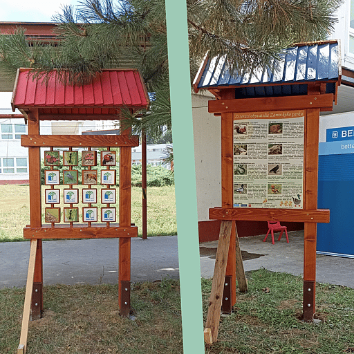 Sústava náučných tabúľ o prírode a pexeso pre deti