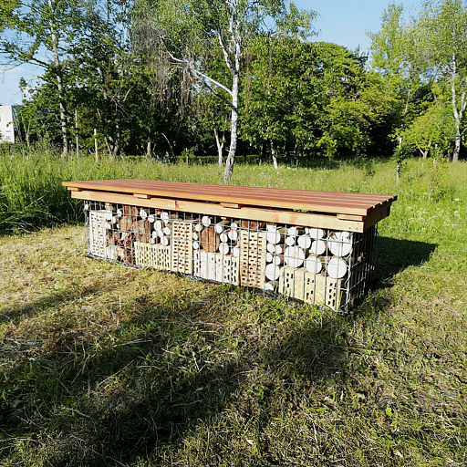 Gabiónová lavička